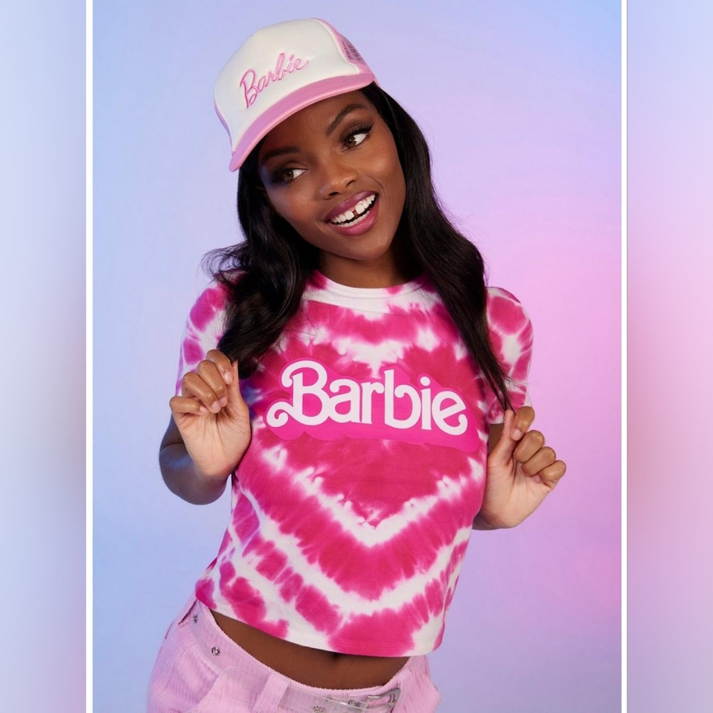 Barbie Logo Heart Tie-Dye Girls Baby T-Shirt 65th Anniversary 2023 - Picture 7 of 14